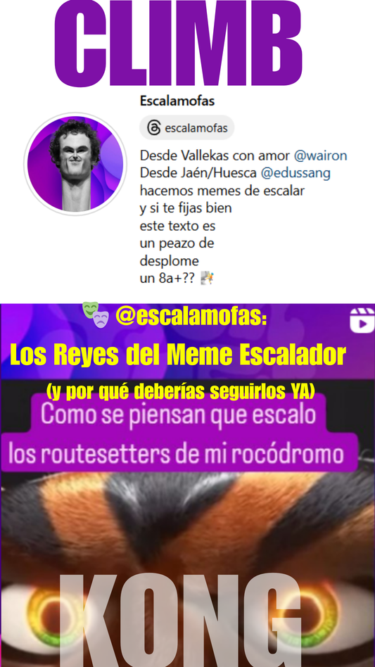 🎭 @escalamofas: Los Reyes del Meme Escalador (y por qué deberías seguirlos YA)